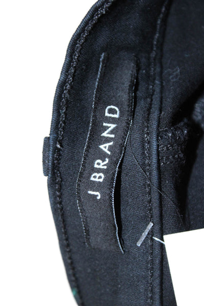 J Brand Womens Cotton Four Pocket Mid-Rise Skinny Jeans Black Size 27