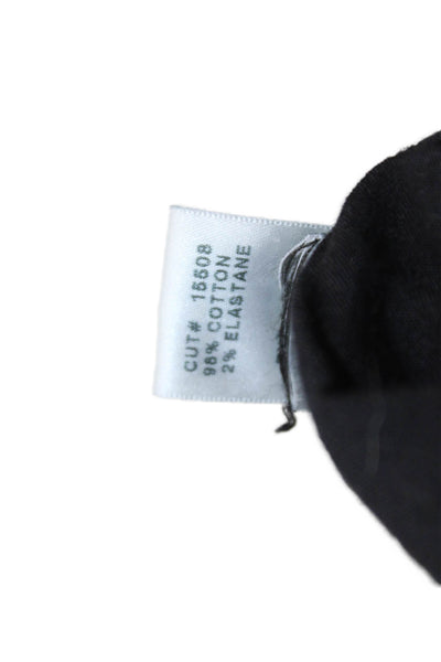 J Brand Womens Cotton Four Pocket Mid-Rise Skinny Jeans Black Size 27