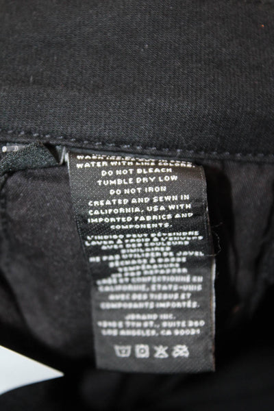 J Brand Womens Four Pocket Button Fly High-Rise Skinny Jeans Black Size 26
