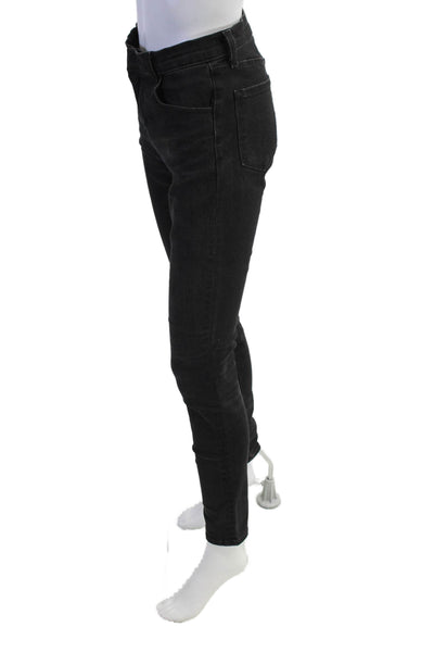 J Brand Womens Cotton Blend Four Pocket Mid-Rise Skinny Jeans Black Size 26