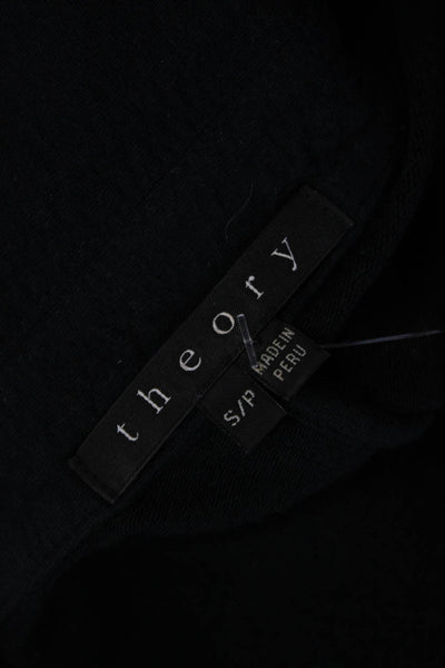 Theory Women's Long Sleeves Unlined One Button Cinch Jacket Black Size S