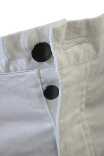 Theory Men's Button Fly Five Pocket Straight Leg Casual Pants White Size 32