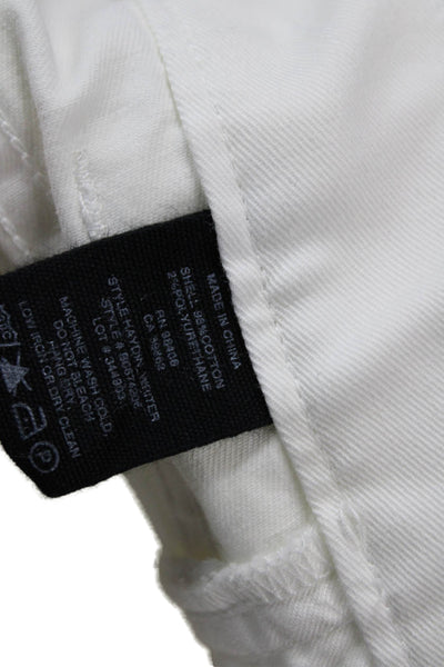 Theory Men's Button Fly Five Pocket Straight Leg Casual Pants White Size 32