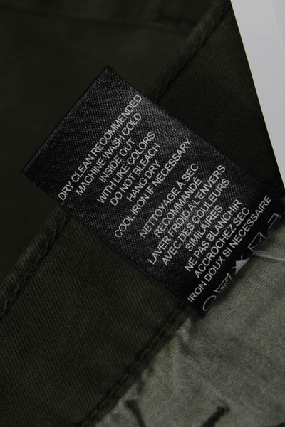Joes Men's Button Closure Flat Front Straight Leg Caual Pants Green Size 31