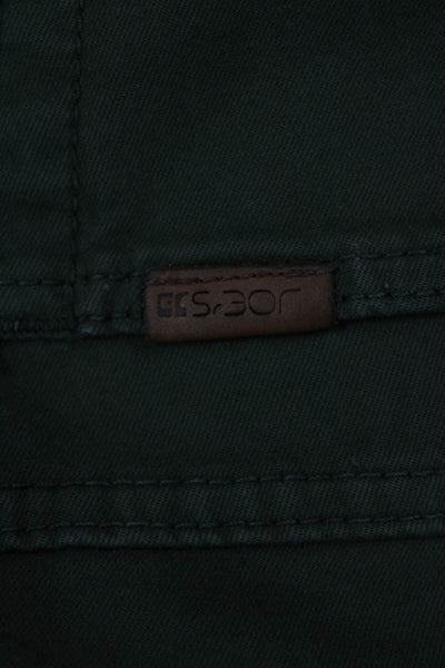 Joes Men's Button Closure Flat Front Straight Leg Caual Pants Green Size 31