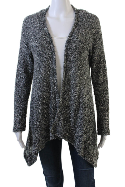 Splendid Womens Knitted Long Sleeve Open Front Cardigan Sweater Gray Size M