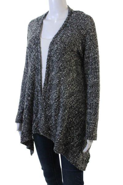 Splendid Womens Knitted Long Sleeve Open Front Cardigan Sweater Gray Size M