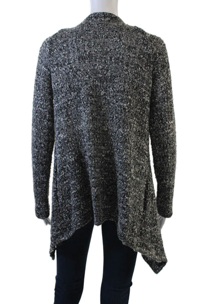 Splendid Womens Knitted Long Sleeve Open Front Cardigan Sweater Gray Size M