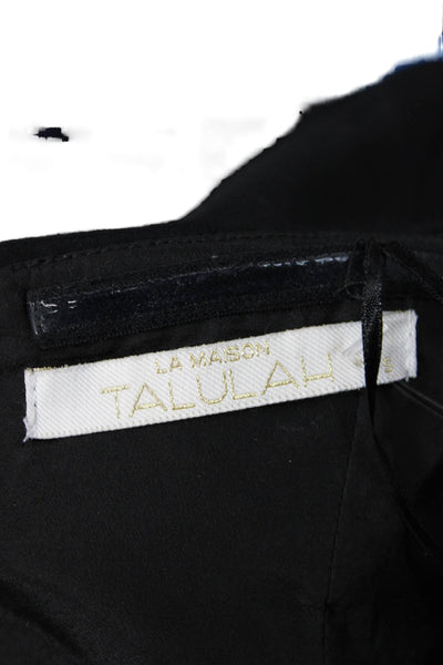 La Maison Talulah Women's Off The Shoulder Ruffle Sleeveless Gown Black Size S
