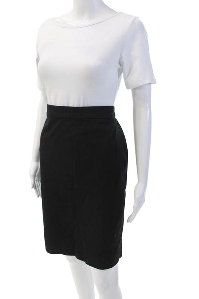 J Crew Women's Hook Closure Lined A-Line Mini Work Wear Skirt Black Size 6