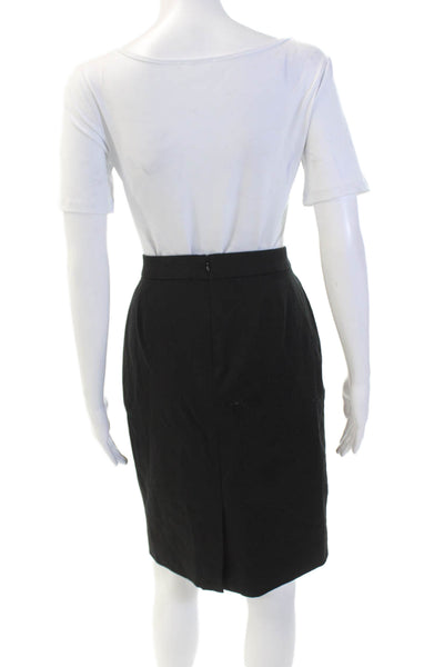 J Crew Women's Hook Closure Lined A-Line Mini Work Wear Skirt Black Size 6