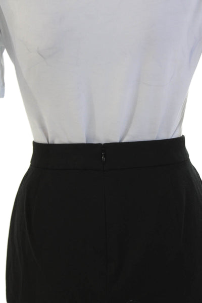 J Crew Women's Hook Closure Lined A-Line Mini Work Wear Skirt Black Size 6