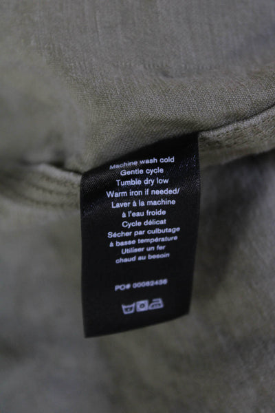 Rag & Bone Men's Long Sleeves Button Up Patch Pocket Shirt Olive Green Size M