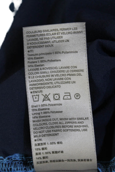 K Jus Men's Button Closure Flat Front Straight Leg Casual Pants Blue Size 38