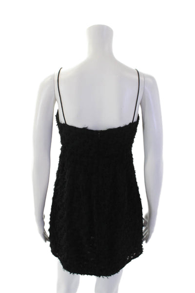 ASTR Womens Spaghetti Strap Sleeveless High Waist Dress Black Size Small