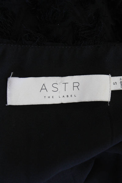 ASTR Womens Spaghetti Strap Sleeveless High Waist Dress Black Size Small