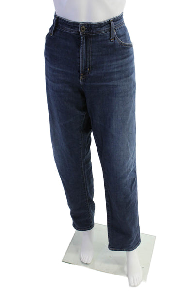 Adriano Goldschmied Mens Cotton Zip Button Straight Leg Jeans Blue Size EUR 36