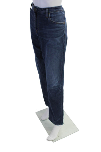 Adriano Goldschmied Mens Cotton Zip Button Straight Leg Jeans Blue Size EUR 36