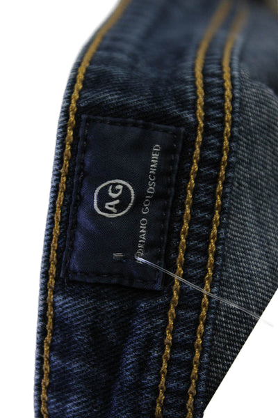 Adriano Goldschmied Mens Cotton Zip Button Straight Leg Jeans Blue Size EUR 36