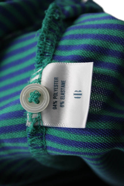 Holderness & Bourne Mens Cotton Short Sleeve Striped Polo Shirt Blue Size XL