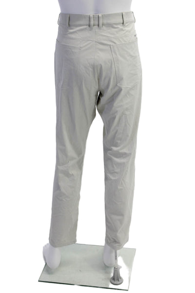 Kjus Womens Textured Button Zip Straight Leg Casual Pants Nude Size M