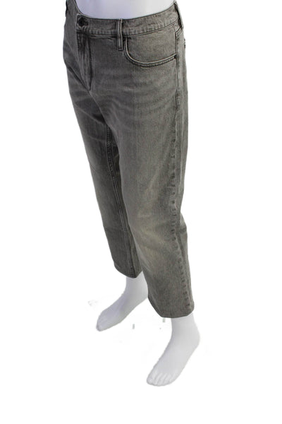 John Varvatos Mens Cotton JV 701 Regular Straight Leg Denim Jeans Gray Size 38