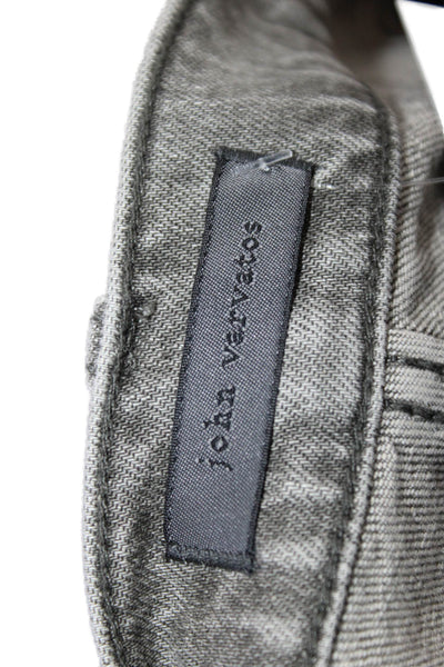 John Varvatos Mens Cotton JV 701 Regular Straight Leg Denim Jeans Gray Size 38