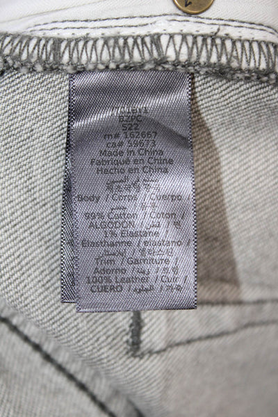 John Varvatos Mens Cotton JV 701 Regular Straight Leg Denim Jeans Gray Size 38