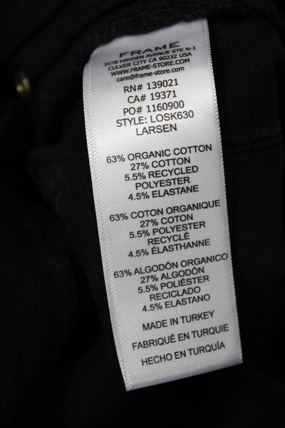 Frame Womens Zipper Fly High Rise Dark Wash Skinny Jeans Blue Denim Size 1