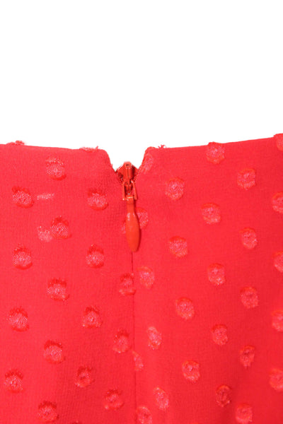 Samsoe & Samsoe Womens Open Back Lace Trim Short Willow Dress Red Size Medium