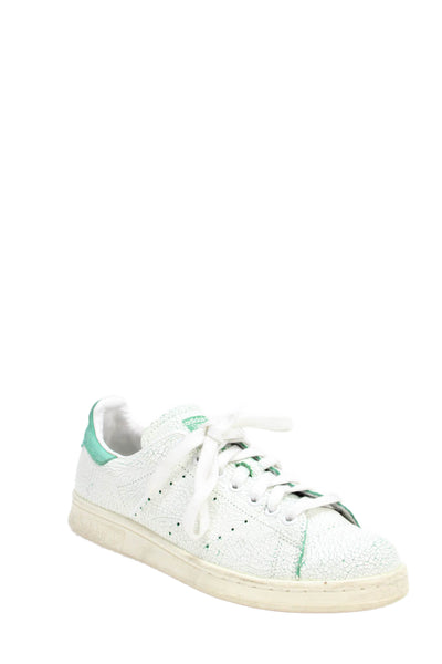 Adidas Mens Stan Smith Crackle Lace-Up Fashion Sneakers White Size 7.5