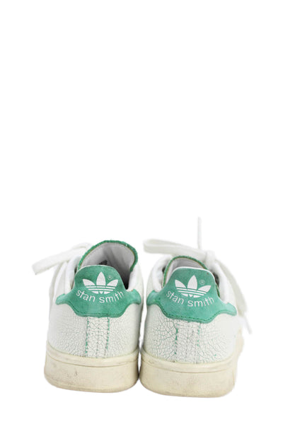 Adidas Mens Stan Smith Crackle Lace-Up Fashion Sneakers White Size 7.5