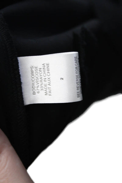Cami NYC Womens Zippered High-Waisted Tapered Casual Pants Black Size 2