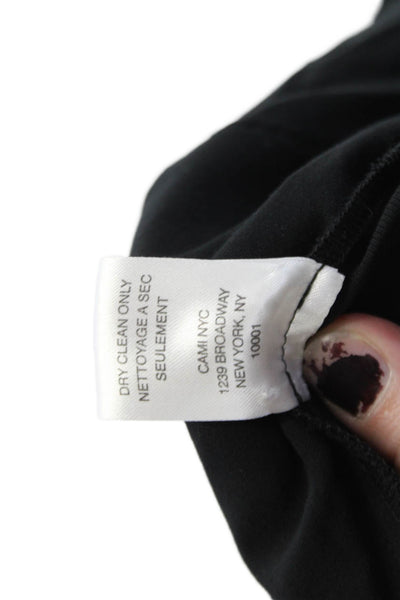 Cami NYC Womens Zippered High-Waisted Tapered Casual Pants Black Size 2