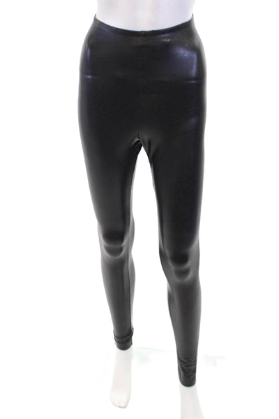 Commando Womens Stretch High-Waisted Skinny Casual Pants Black Size S