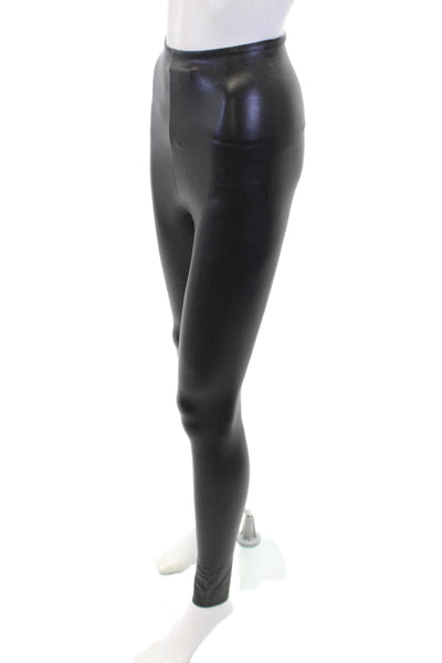 Commando Womens Stretch High-Waisted Skinny Casual Pants Black Size S