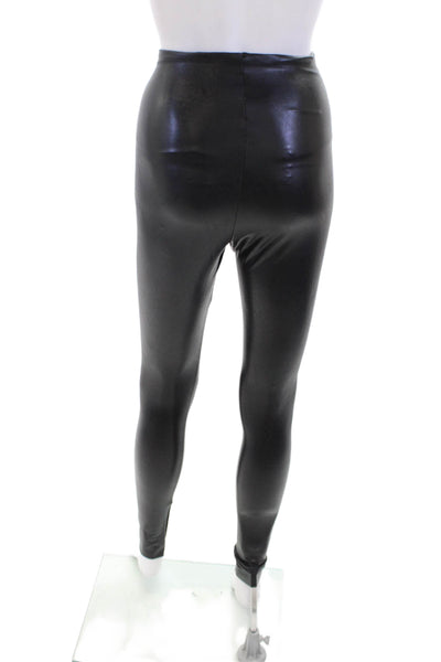 Commando Womens Stretch High-Waisted Skinny Casual Pants Black Size S