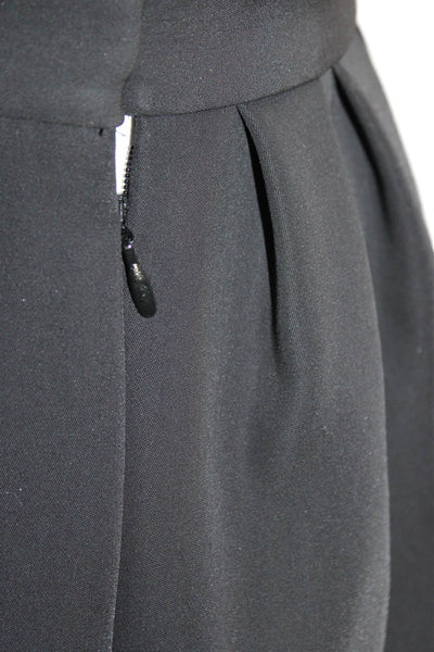 & Other Stories Women's Hook Closure Unlined Flare Mini Skirt Black Size 4