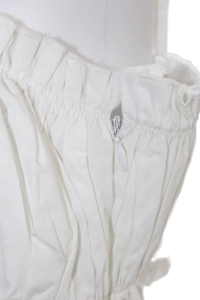 Sunday In Brooklyn Womens Back Zip Spaghetti Strap Shift Dress White Size Medium