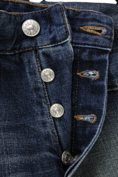Etoile Isabel Marant Womens Cotton Buttoned Medium Wash Denim Skirt Blue Size 34