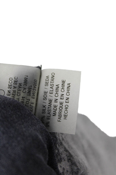 Elie Tahari Womens Silk Abstract Print Halter Neck Tank Top Gray Size XS