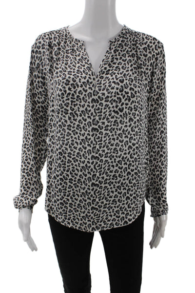 Aqua Womens Textured Knit Long Sleeve Ruffle Front Open Top Black Size S