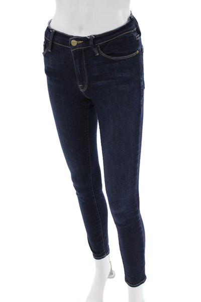 Frame Denim Womens Le Skinny Leg Queens Way Jeans Blue Cotton Size 27