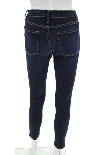 Frame Denim Womens Le Skinny Leg Queens Way Jeans Blue Cotton Size 27