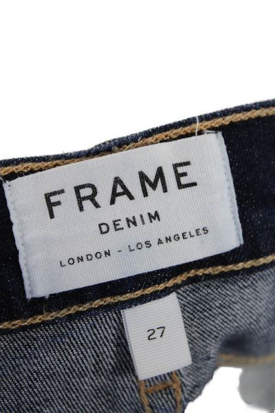 Frame Denim Womens Le Skinny Leg Queens Way Jeans Blue Cotton Size 27