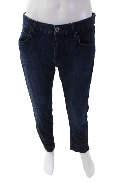 Joes Men's Five Pocket Button Closure Dark Wash Straight Leg Denim Pants Size 32