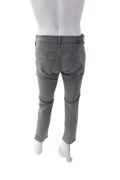 AG Men's Button Closure Five Pocket Straight Leg Casual Pants Gray Size 30