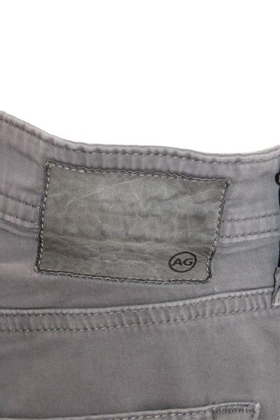 AG Men's Button Closure Five Pocket Straight Leg Casual Pants Gray Size 30