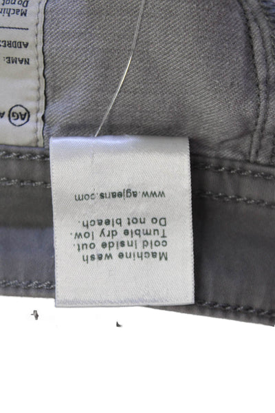 AG Men's Button Closure Five Pocket Straight Leg Casual Pants Gray Size 30