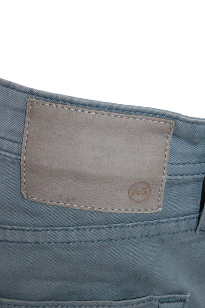 AG Men's Button Closure Five Pocket Straight Leg Dress Pants Green Size 32
